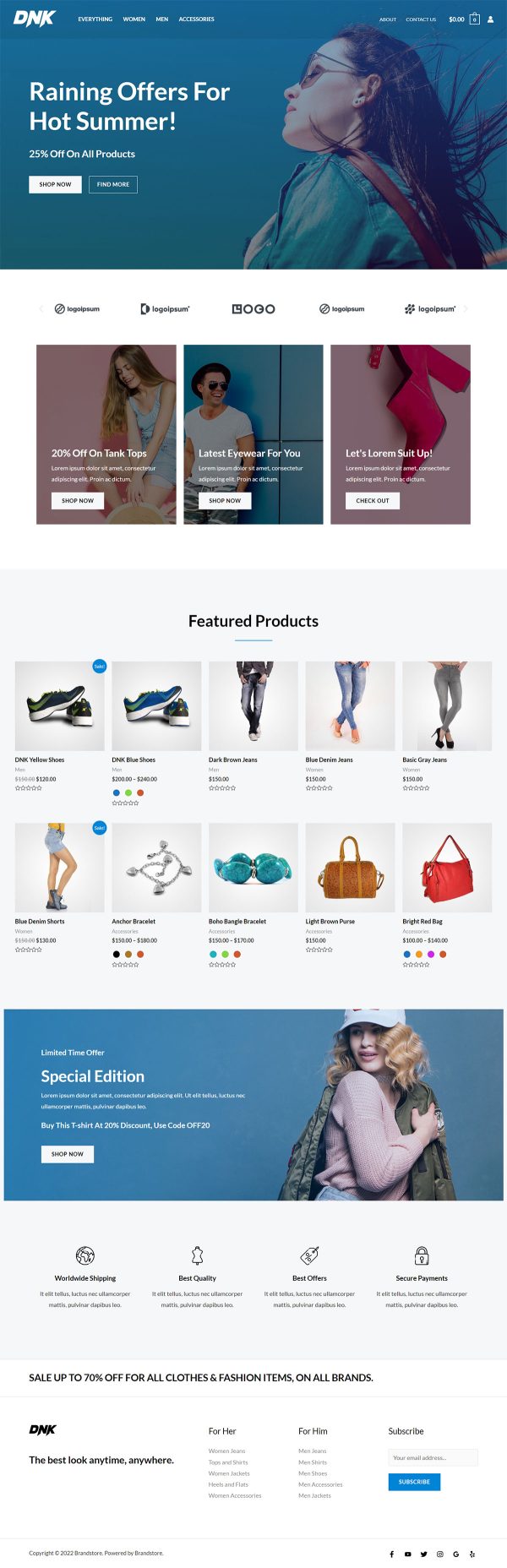 Best Ecommerce Website Templates - marketup